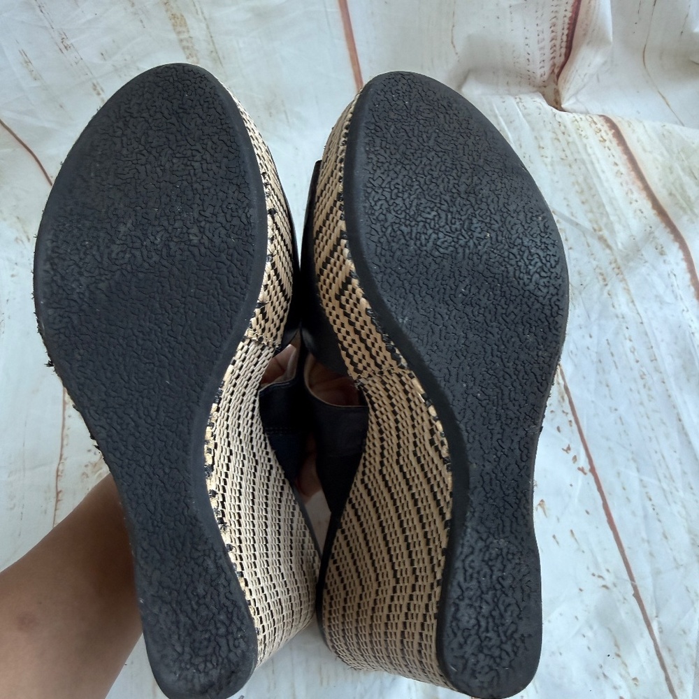 Nine West Hues Wedge Sandals | Size 8Mβ | 5-Inch Heel | Platform Wedge Shoes - Picture 5 of 5